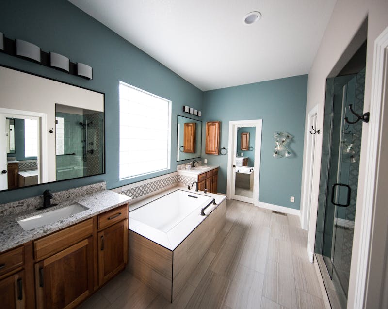a stunning bathroom