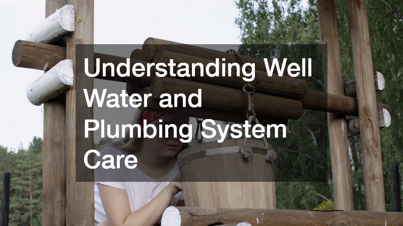Understanding Well Water and Plumbing System Care